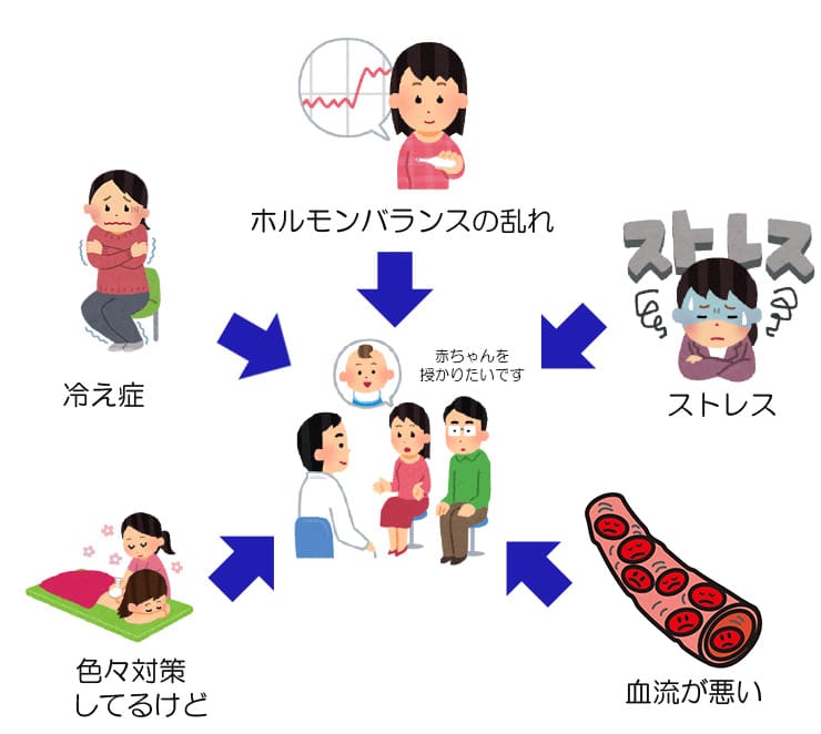 不妊鍼灸・イラスト