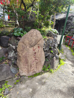 江島杉山神社の小道